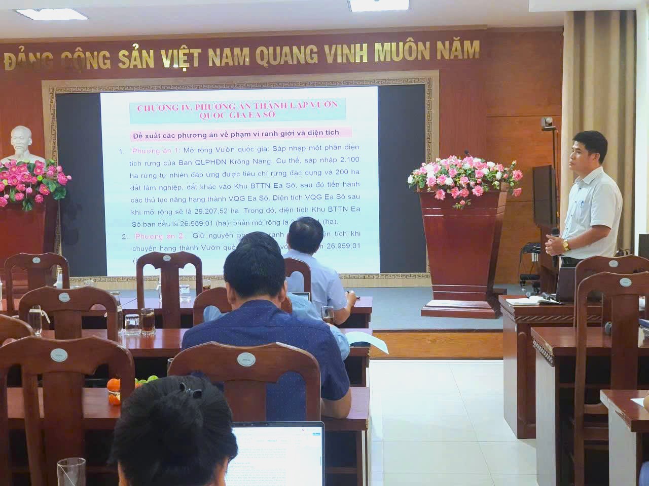 HỘI THẢO GÓP Ý HOÀN THIỆN HỒ SƠ NÂNG HẠNG KHU BẢO TỒN THIÊN NHIÊN EA SÔ THÀNH VƯỜN QUỐC GIA EA SÔ